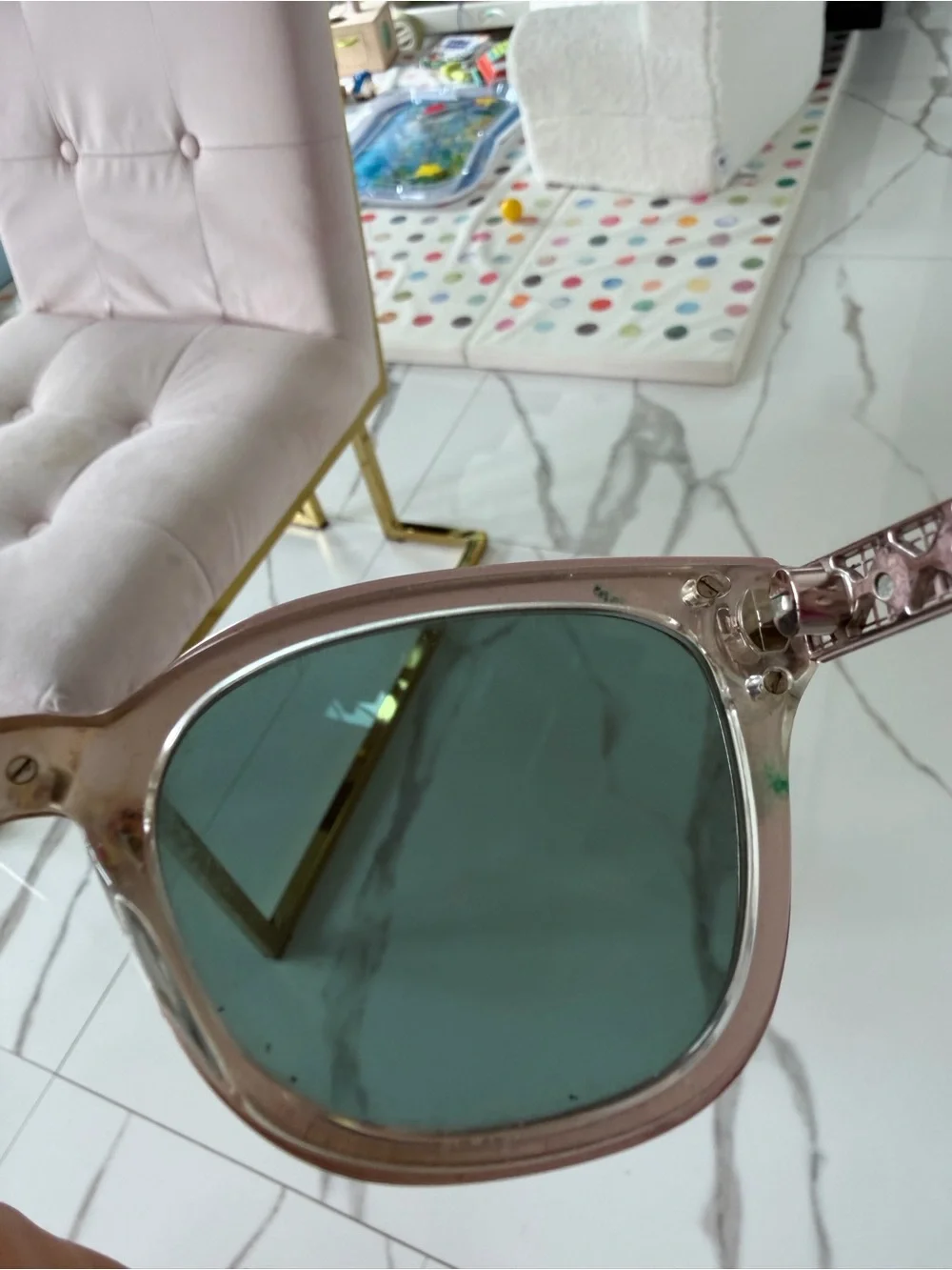 Christian Dior Ladies Diorama 1F Pink Mirror Reflective Cat Eye Sunglasses 🕶️